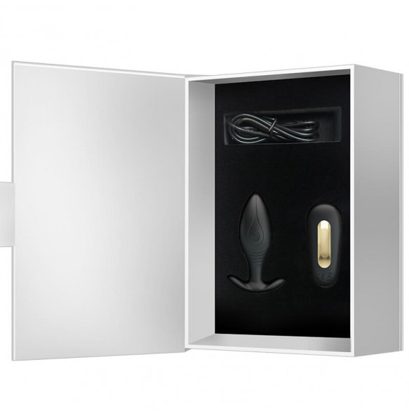 PRETTY LOVE - Royal Pleasure Wireless Remote Anal Plug (Black)